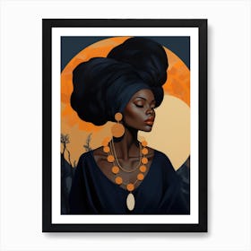 African Woman 15 Art Print