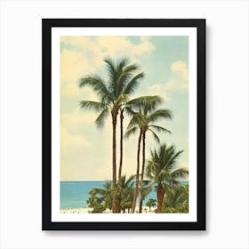 Clearwater Beach Florida Vintage Art Print