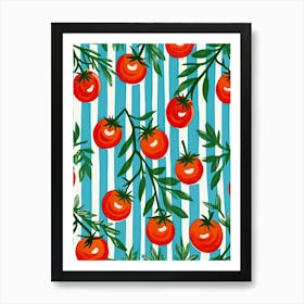 Cherry Tomatoes Summer Illustration 4 Art Print