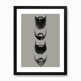 Beards Print Art Print