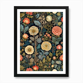 William Morris Floral Wallpaper 5 Art Print