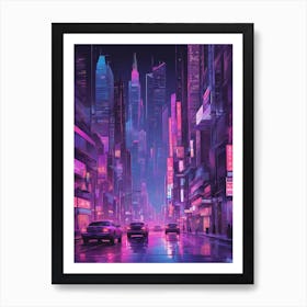 Futuristic City 1 Art Print