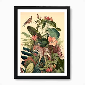 Wild Safari Botanicals 11  Art Print