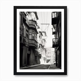 Porto, Portugal, Spain, Black And White Photography 2 Art Print