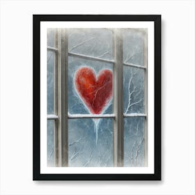 Heart In The Window Art Print