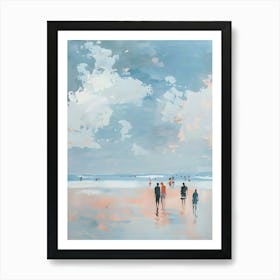 'People On The Beach' 1 Art Print