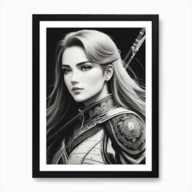 Female Warrior Art Print