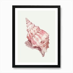 Pink Seashell 2 Art Print
