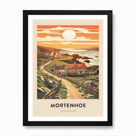 Devon Vintage Travel Poster Mortenhoe Art Print