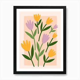 Colorful Flower Print 2 Art Print