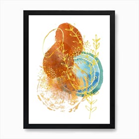 Abstract Watercolor Painting 12 Art Print