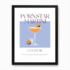 Pornstar Martini Cocktail Art Print