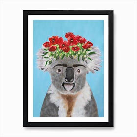 Frida Kahlo Koala Art Print
