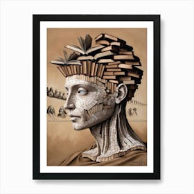 Book Head Art Print