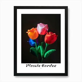 Bright Inflatable Flowers Poster Rose 6 Art Print