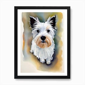 West Highland White Terrier Watercolour Dog Art Print