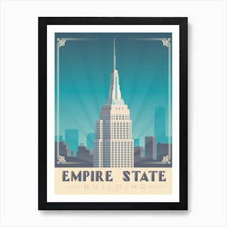 New York Empire State Building Art Print