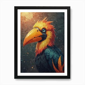 Default Draw Me A Toucan With An Oversized Beak Looking Puzzle 2 (2) Art Print