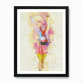 Smudge Of Portrait Hayley Williams Paramore In Song Still Into You Art Print