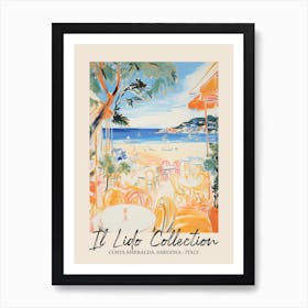 Costa Smeralda, Sardinia   Italy Il Lido Collection Beach Club Poster 8 Art Print