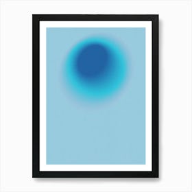 Blue Sphere 1 Art Print