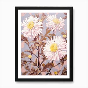 Asters 7 Flower Painting Copy Art Print