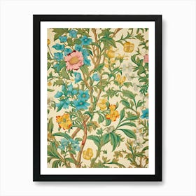 Floral Wallpaper 69 Art Print