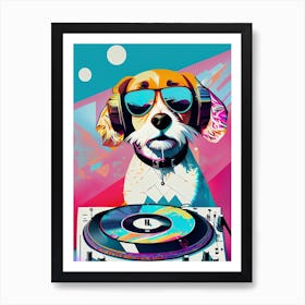 Dj Dog Isometric Mural Graffiti 2 Art Print