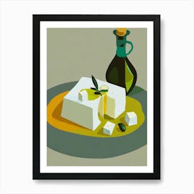 Olives And Feta Cheese Art Print