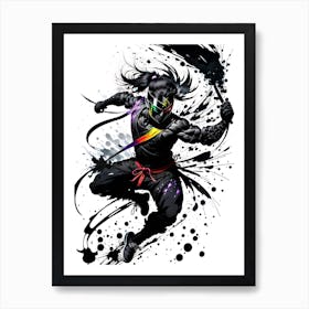 Black Ninja Art Print