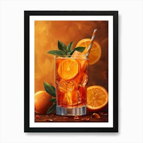 Orange Drink 15 Art Print