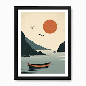 Boat In The Water, Hygge Art Print