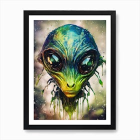 Alien Head Art Print