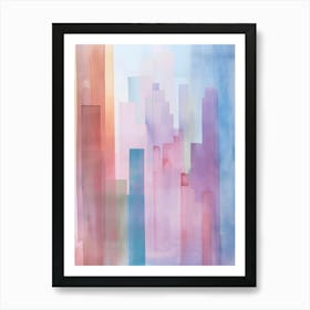 Abstract Cityscape 3 Art Print