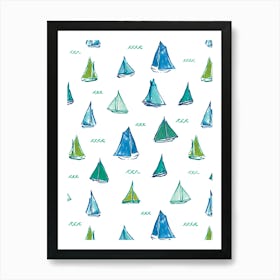 Falmouth Sailing Boats Art Print