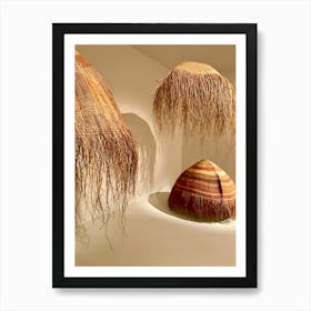 Native Huts in Australia Art Print