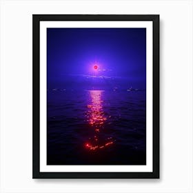 Purple Light In The Sky Art Print