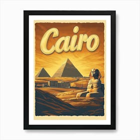 Aihrgdesign A Vintage Travel Poster Of Cairo Featuring The Ic 408cd0f4 Ebf6 4d1f 8dfb 48962a665d72 1 Poster