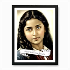 Saint Maria Goretti Italian Catholic Church St Art Print