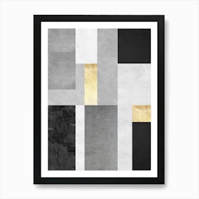 Geometric textures composition 14 Poster