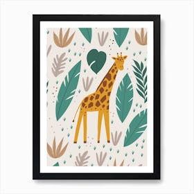 Giraffe Safari Art Print