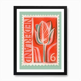 Netherlands Postage Stamp Art Print