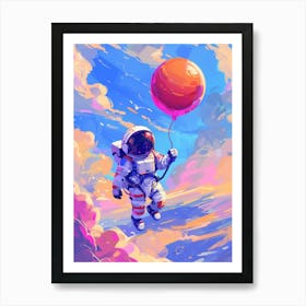 Astronaut In Space 11 Art Print