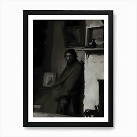 Dark Gothic Man In A Room Art Print