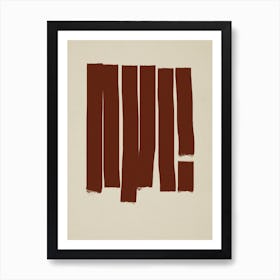 Abstract Brown Lines Poster