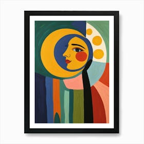 Woman'S Face 8 Art Print