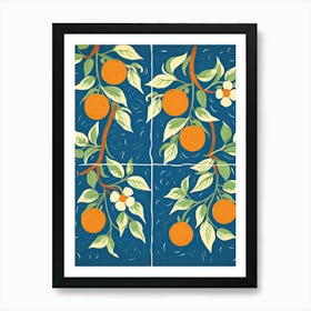 Orange Illustration 7 Art Print