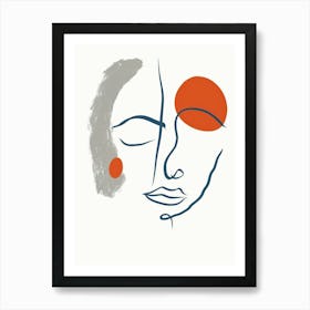 Face Of A Woman 30 Art Print