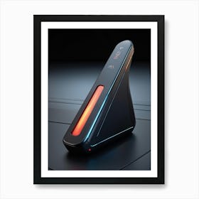 3d Computer Pointer With An Ergonomic Design Emitting A Soft Glow Click Icon With A Raised Rubberi (3) Art Print