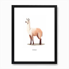 Llama Kids Animal Poster Art Print